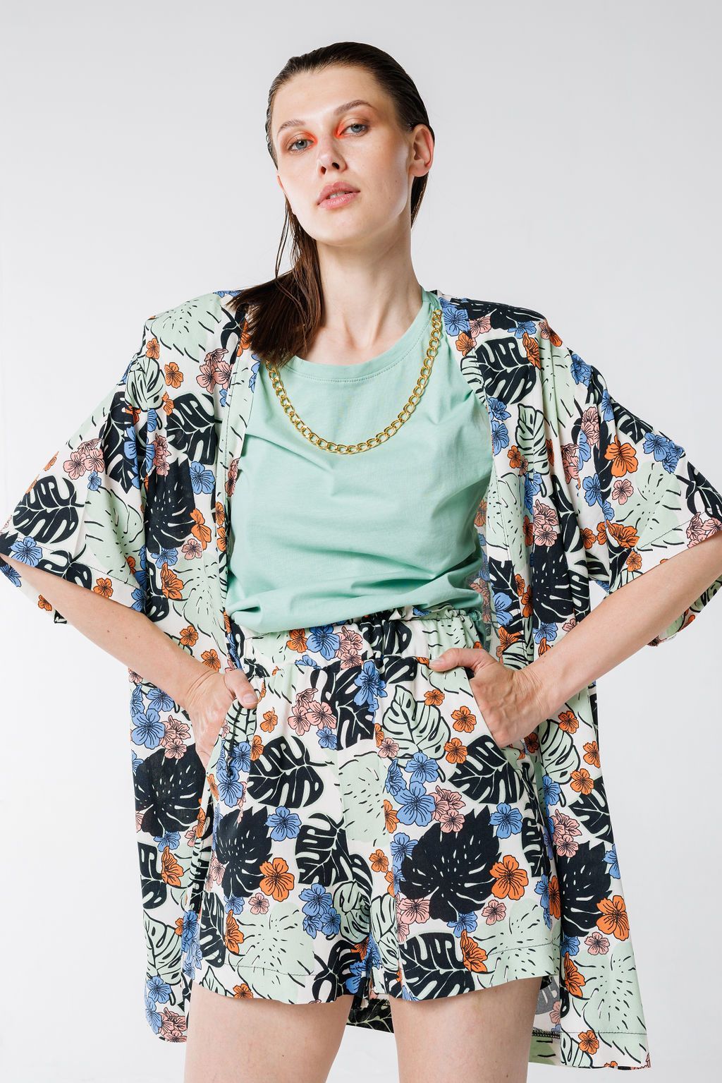 Floral patterned mandeau 